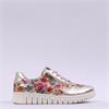 Caprice Fina Side Zip Flex Trainer - Floral Metallic