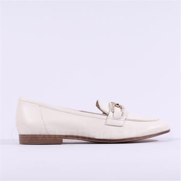 Caprice Eva Classic Link Loafer - Cream Leather