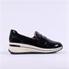 Caprice Danica Slip On Casual Wedge - Black Patent