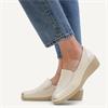 Caprice Finja Slip On Wedge - Cream Leather