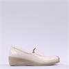 Caprice Finja Slip On Wedge - Cream Leather