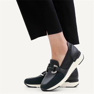 Caprice Kaia Mesh Slip On Link Shoe - Navy