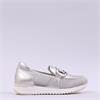 Caprice Kaia Mesh Slip On Link Shoe - Platinum