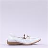 Caprice Verena Slip On Deerskin Loafer - White Deerskin