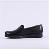 Caprice Frieda Slip On Croc Wedge - Black Leather