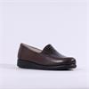 Caprice Frieda Slip On Croc Wedge - Dark Brown Leather