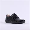 Caprice Vera Velcro Strap Wide Fit (H) - Black Croc