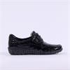 Caprice Vera Velcro Strap Wide Fit (H) - Black Croc