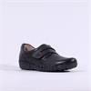 Caprice Vera Velcro Strap Wide Fit (H) - Black Leather