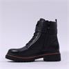 Caprice Flori Chunky Strap Laced Boot - Black Leather