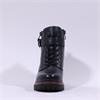 Caprice Flori Chunky Strap Laced Boot - Black Leather