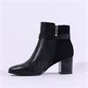Caprice Francesca Heel Strap Ankle Boot - Black Combi