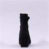 Caprice Tracy Covered Heel Ankle Boot - Black Stretch
