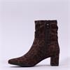 Caprice Tracy Covered Heel Ankle Boot - Leopard Stretch