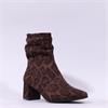 Caprice Tracy Covered Heel Ankle Boot - Leopard Stretch