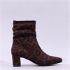 Caprice Tracy Covered Heel Ankle Boot - Leopard Stretch