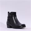 Caprice Kelli Strappy Ankle Boot - Black Leather