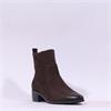 Caprice Harmony Low Heel Western Boot - Brown Nubuck