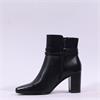 Caprice Audrey Block Heel Strappy Boot - Black Leather