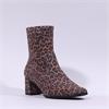 Caprice Audrey Block Heel Ankle Boot - Leopard Print