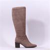 Caprice Francesca Pointed Long Boot - Cafe Stretch