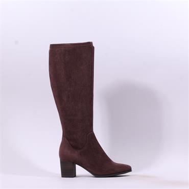 Caprice Francesca Pointed Long Boot - Chocolate