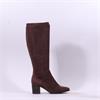 Caprice Francesca Pointed Long Boot - Chocolate