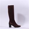 Caprice Francesca Pointed Long Boot - Dark Brown