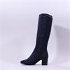 Caprice Francesca Pointed Long Boot - Navy Stretch