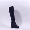 Caprice Francesca Pointed Long Boot - Navy Stretch
