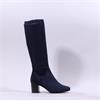 Caprice Francesca Pointed Long Boot - Navy Stretch