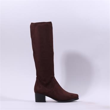 Caprice Kania PullOn BlockHeel Long Boot - Dark Brown