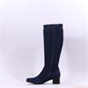 Caprice Narnia Mid Block Heel Long Boot - Navy Stretch