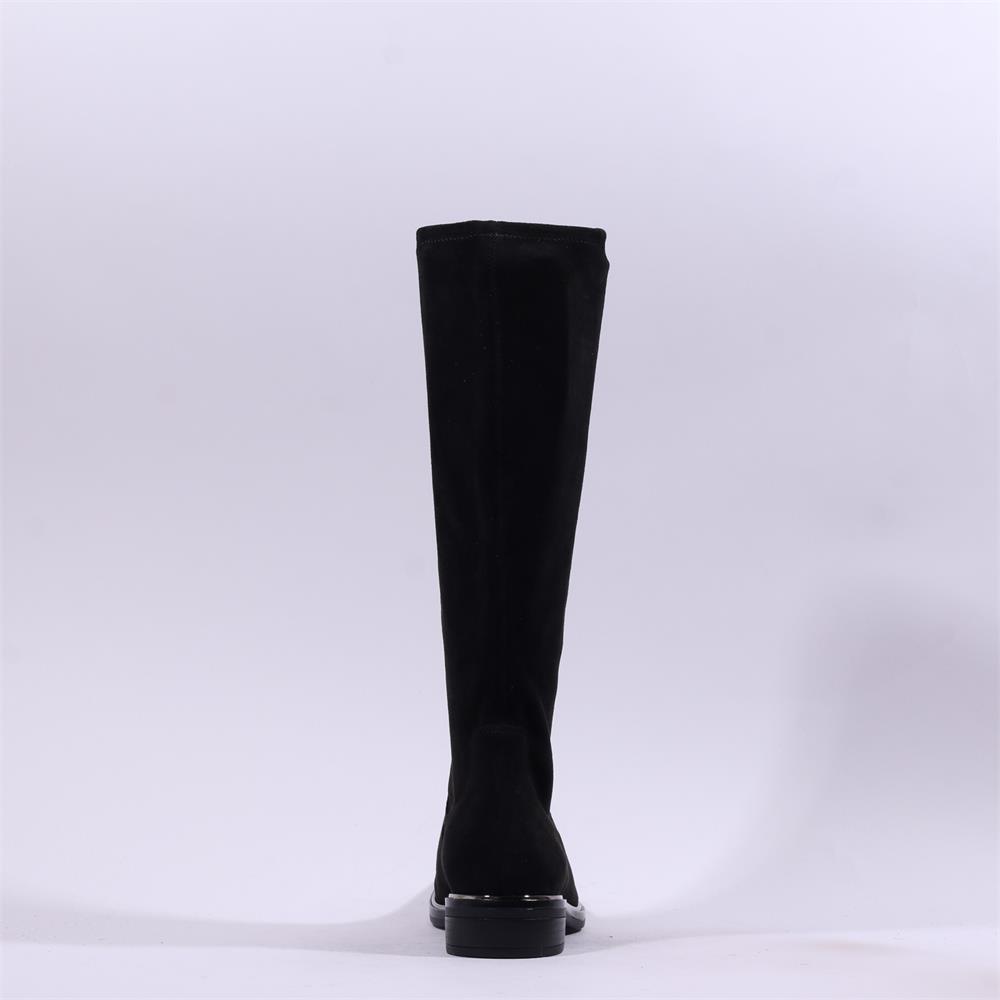 Caprice Kania Pull On Stretch Long Boot Black Stretch Vaughan Shoes