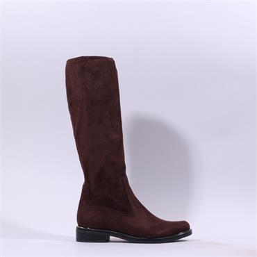 Caprice Kania Pull On Stretch Long Boot - Dark Brown
