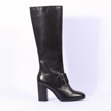 Caprice  Hh Knee Boot With Buckle - Black
