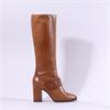 Caprice  Hh Knee Boot With Buckle - Tan