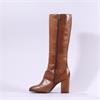 Caprice  Hh Knee Boot With Buckle - Tan
