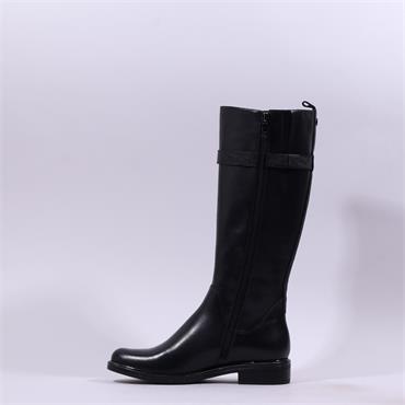 Caprice Kania Snake Strap Long Boot - Black Combi