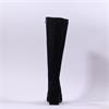 Caprice Tracy Block Heel Point Long Boot - Black Stretch