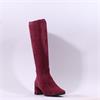 Caprice Tracy Block Heel Point Long Boot - Bordeaux Stretch