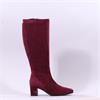 Caprice Tracy Block Heel Point Long Boot - Bordeaux Stretch