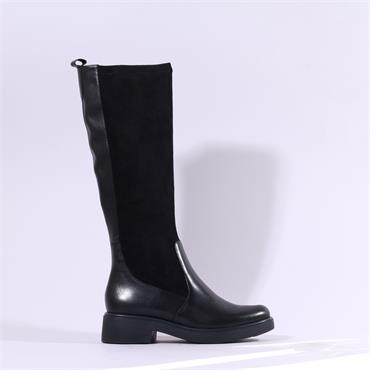 Caprice Kania Bold Stretch Long Boot - Black Combi