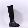 Caprice Dilara Chunky Stretch Knee High - Black Combi