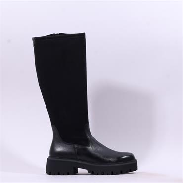 Caprice Dilara Chunky Stretch Knee High - Black Combi