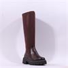 Caprice Dilara Chunky Stretch Knee High - Dark Brown Combi