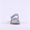 Caprice Elvana Low Two Strap Mule Sandal - Light Blue Suede