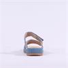 Caprice Elvana Low Two Strap Mule Sandal - Light Blue Suede