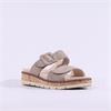 Caprice Selina Cork Platform Mule - Taupe Suede