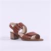 Caprice Siena Low Heel Slingback Sandal - Cognac Leather
